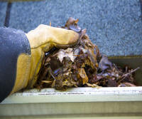 Cleaning out gutters